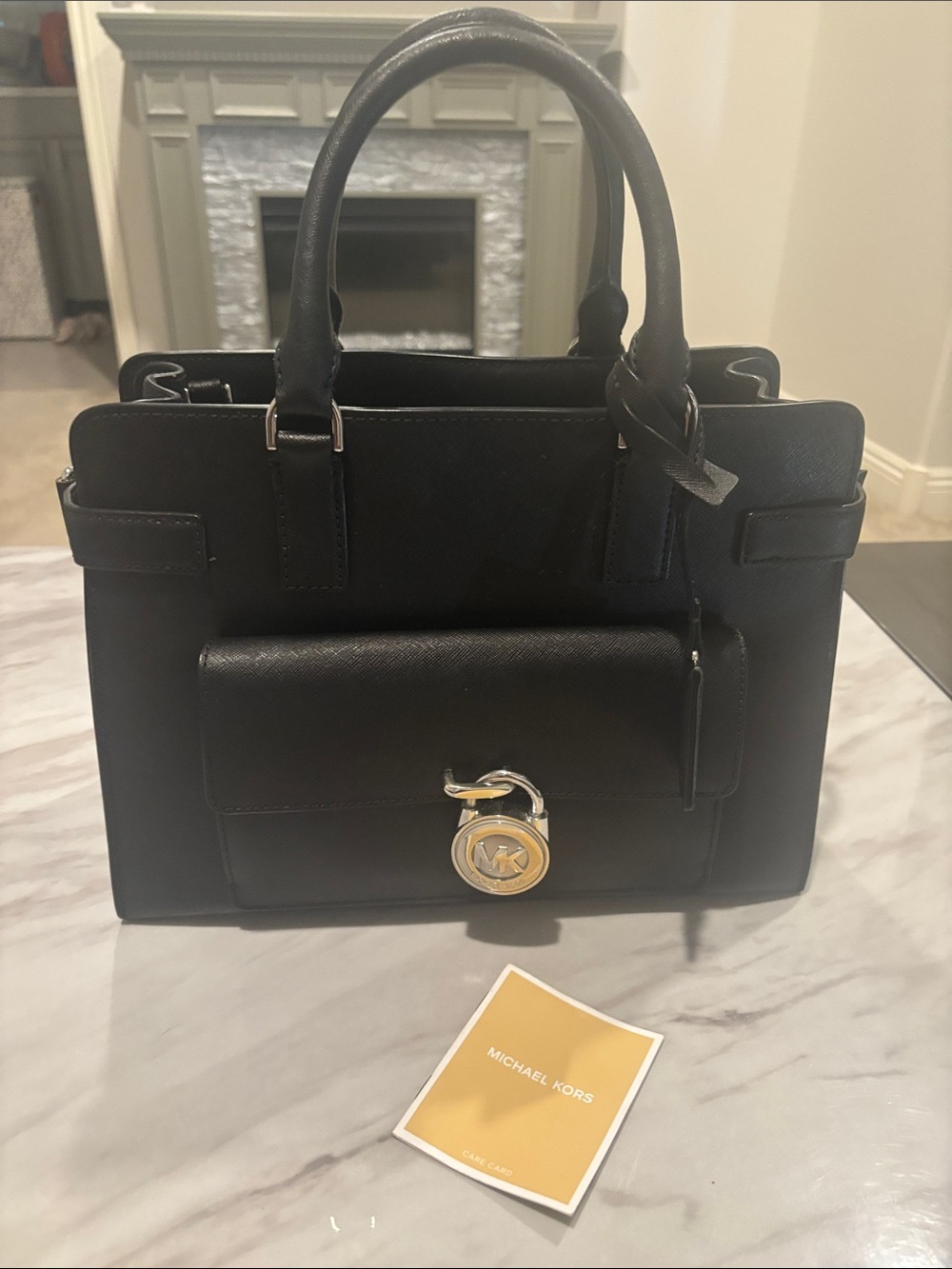 Michael Kors Black Emma Saffiano